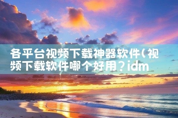各平台视频下载神器软件