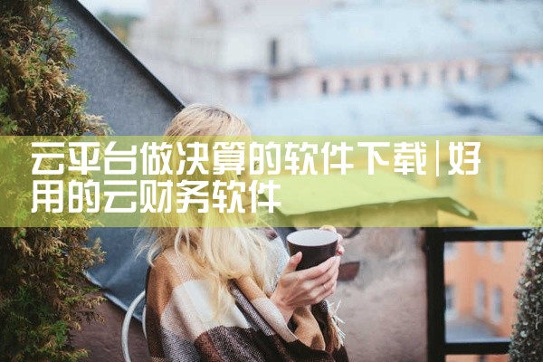 云平台做决算的软件下载