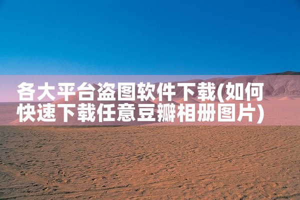 各大平台盗图软件下载